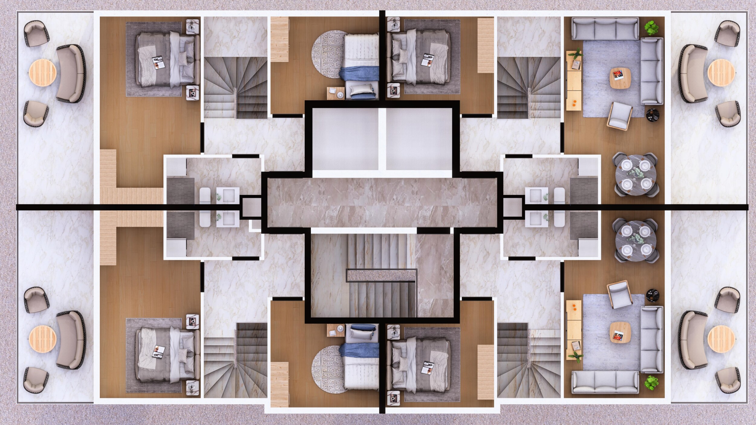 Apartments from the developer in Antalya - a residential project in the Muratpasa district, Yıldız