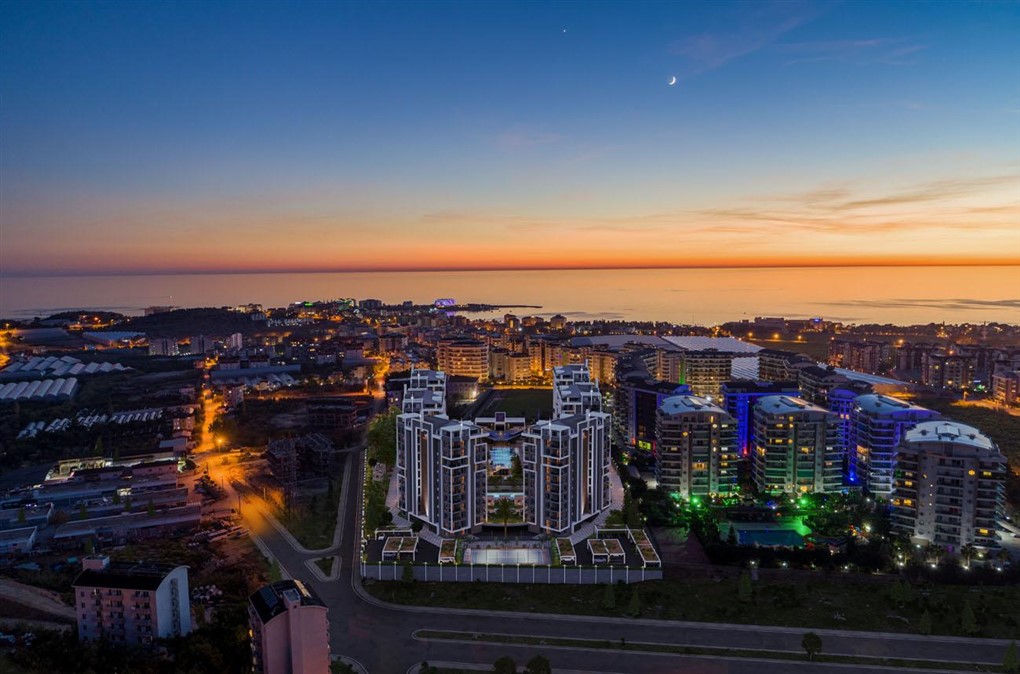 Квартира 2+1 в Авсалларе - современный комплекс, 800 м до пляжа Инджекум