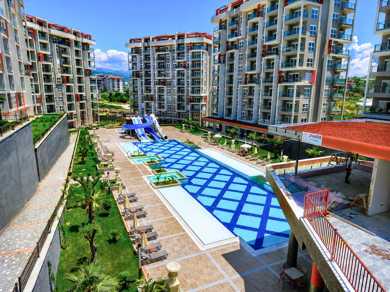 Квартира 2+1 в Авсалларе - современный комплекс, 800 м до пляжа Инджекум