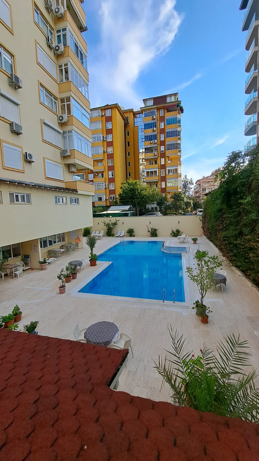 Квартира 2+1 в Алании под ВНЖ, район пляжа Клеопатра - 130 м², мебель, вид на море и крепость