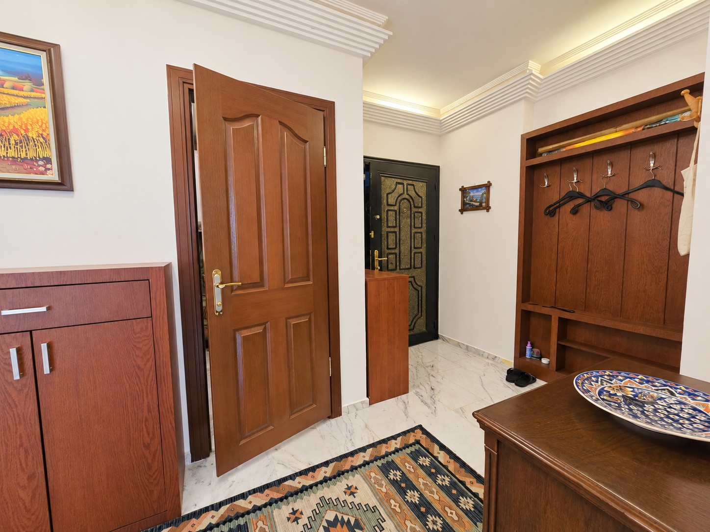 Квартира 2+1 в Алании под ВНЖ, район пляжа Клеопатра - 130 м², мебель, вид на море и крепость