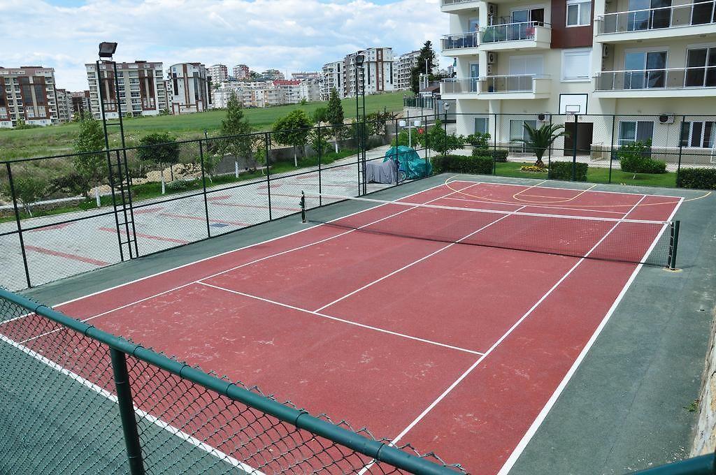 Квартира 1+1 в Авсалларе – мебель, остеклённый балкон и вид на море