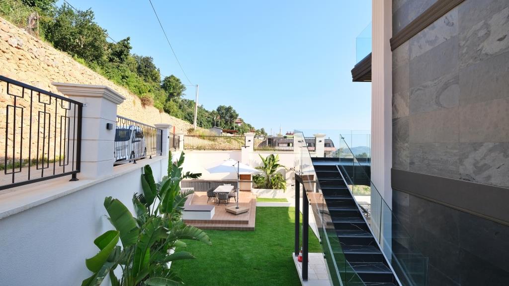 Alanya, Bektaş bölgesinde panoramik manzaralı lüks özel villa - vatandaşlık için