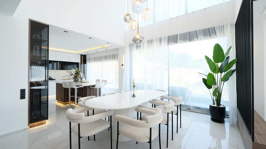 Alanya, Bektaş bölgesinde panoramik manzaralı lüks özel villa - vatandaşlık için