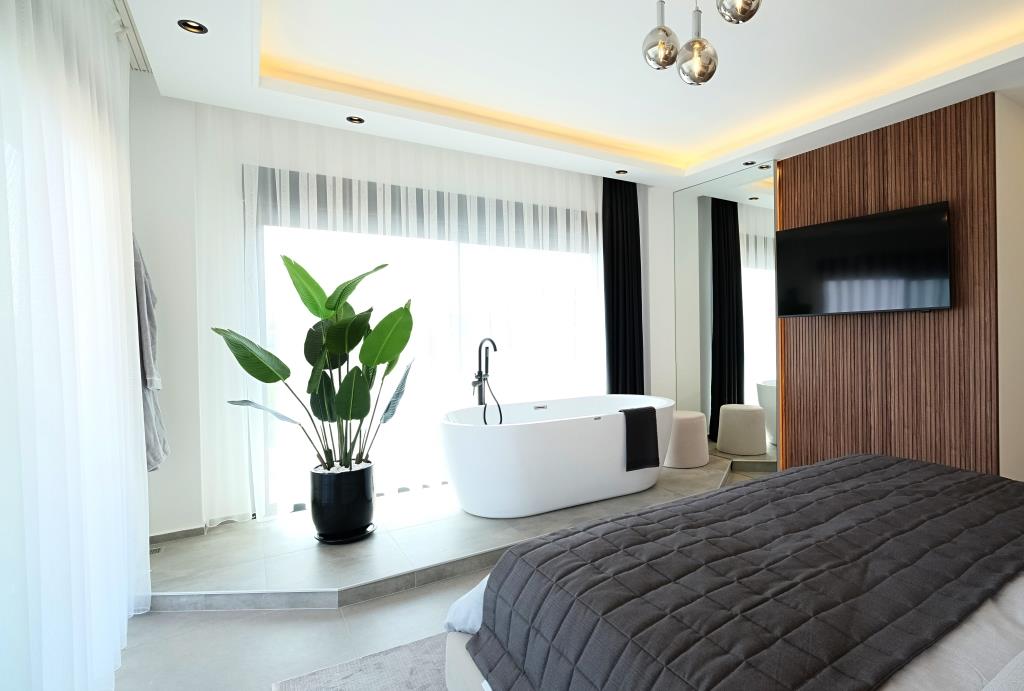 Alanya, Bektaş bölgesinde panoramik manzaralı lüks özel villa - vatandaşlık için