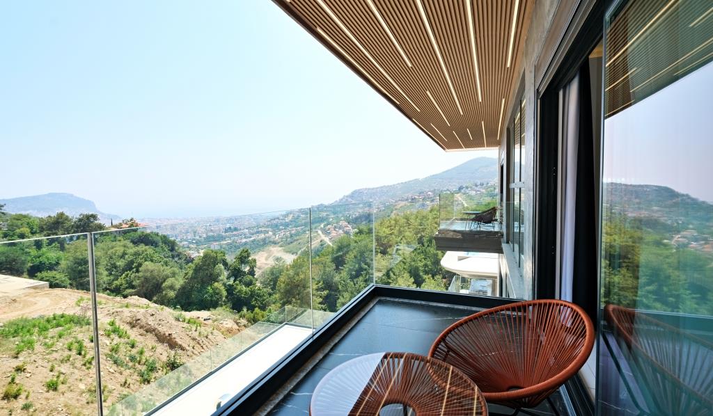 Alanya, Bektaş bölgesinde panoramik manzaralı lüks özel villa - vatandaşlık için