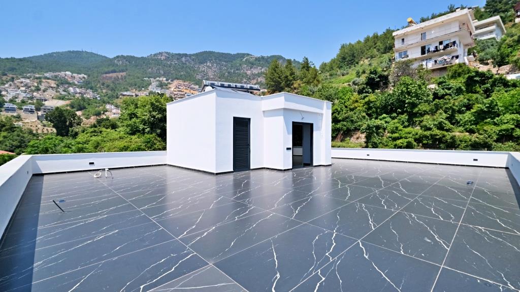 Alanya, Bektaş bölgesinde panoramik manzaralı lüks özel villa - vatandaşlık için