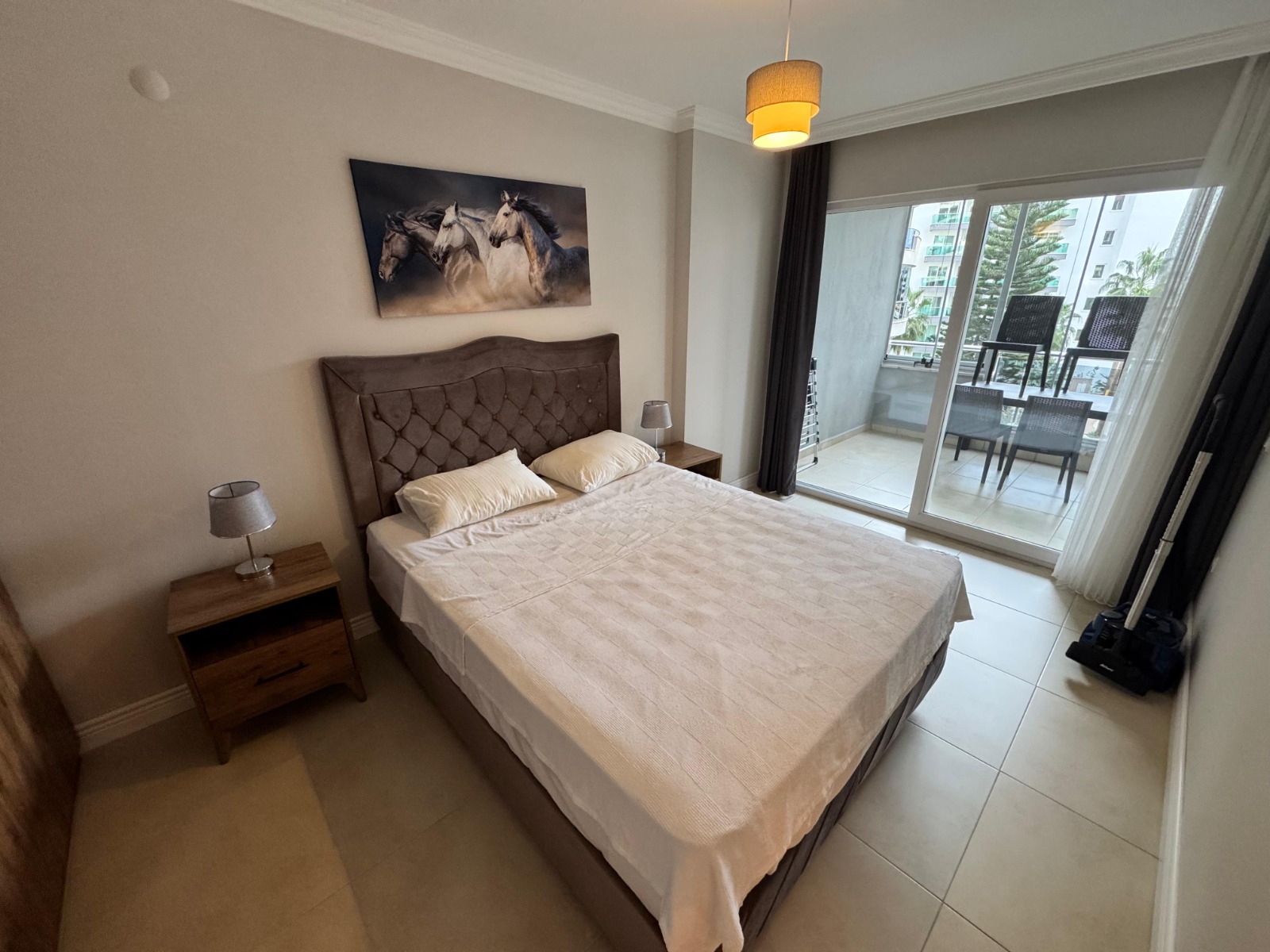 Квартира 1+1 в Джикджилли - 75 м², меблирована, остеклённый балкон