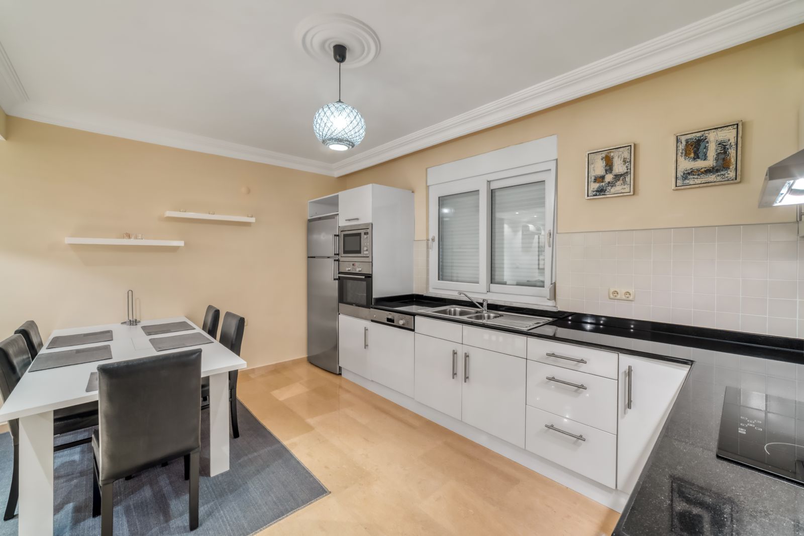 3+1 apartment in the Tepe area – furnished, sea view in an apart-villa
