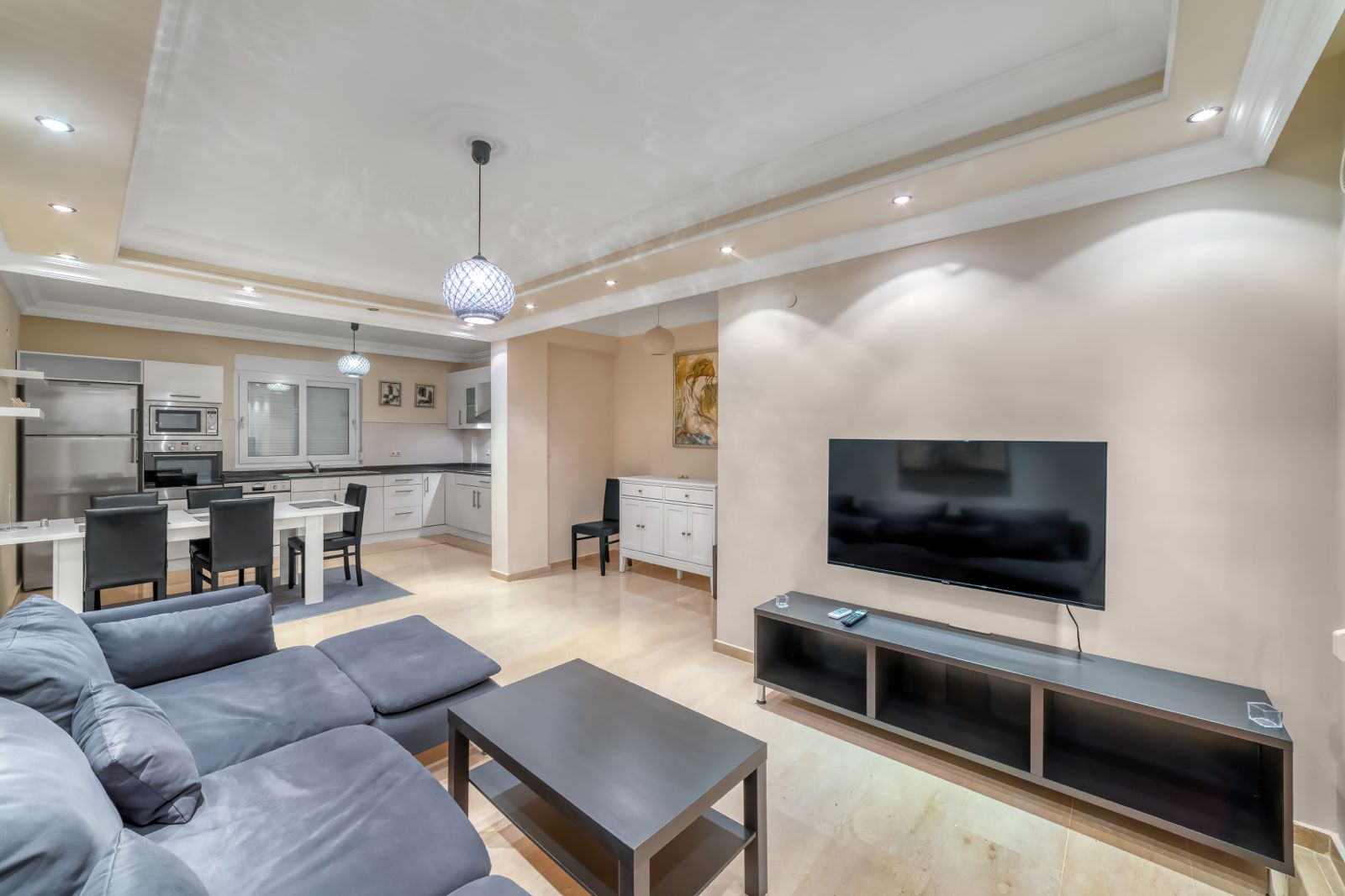 3+1 apartment in the Tepe area – furnished, sea view in an apart-villa