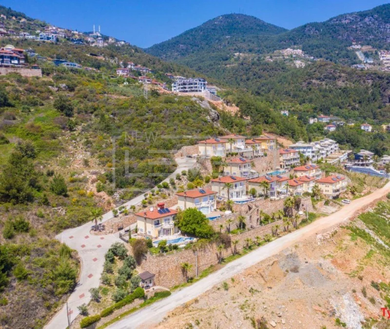 3+1 apartment in the Tepe area – furnished, sea view in an apart-villa