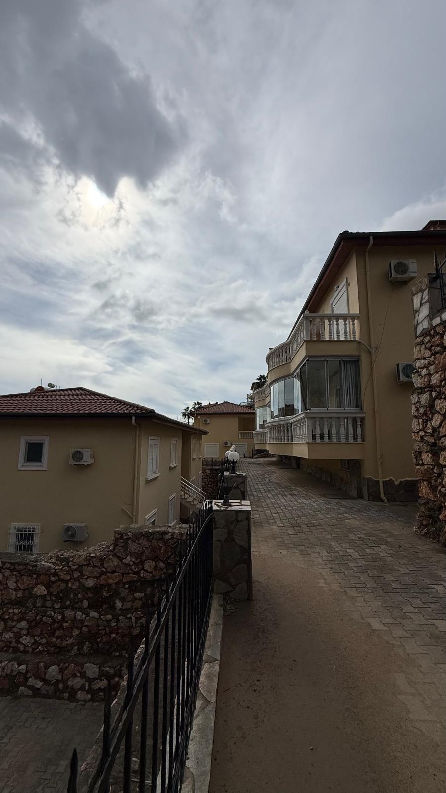 3+1 apartment in the Tepe area – furnished, sea view in an apart-villa