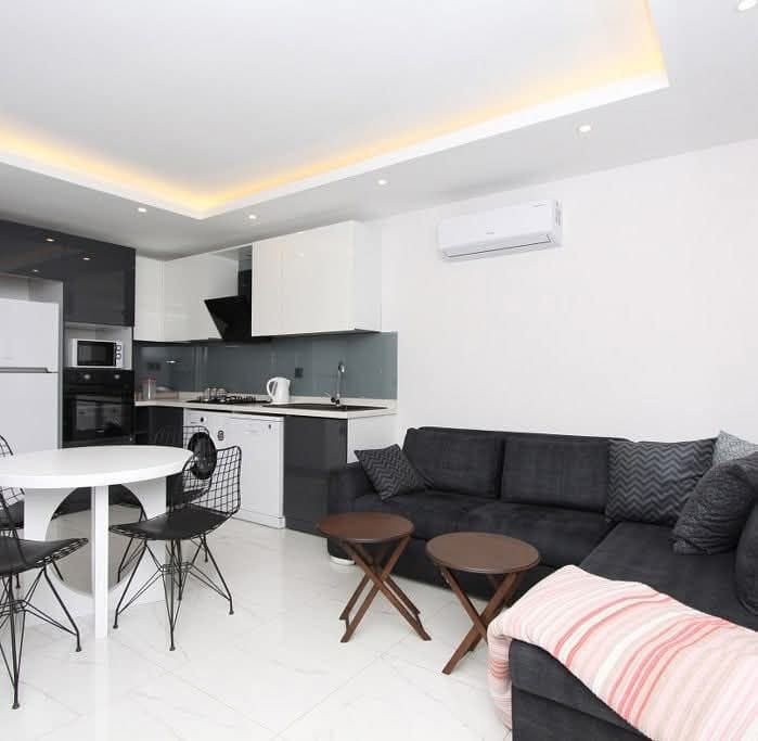 A turnkey 1+1 apartment in the center of Alanya – directly from the owner in a boutique complex