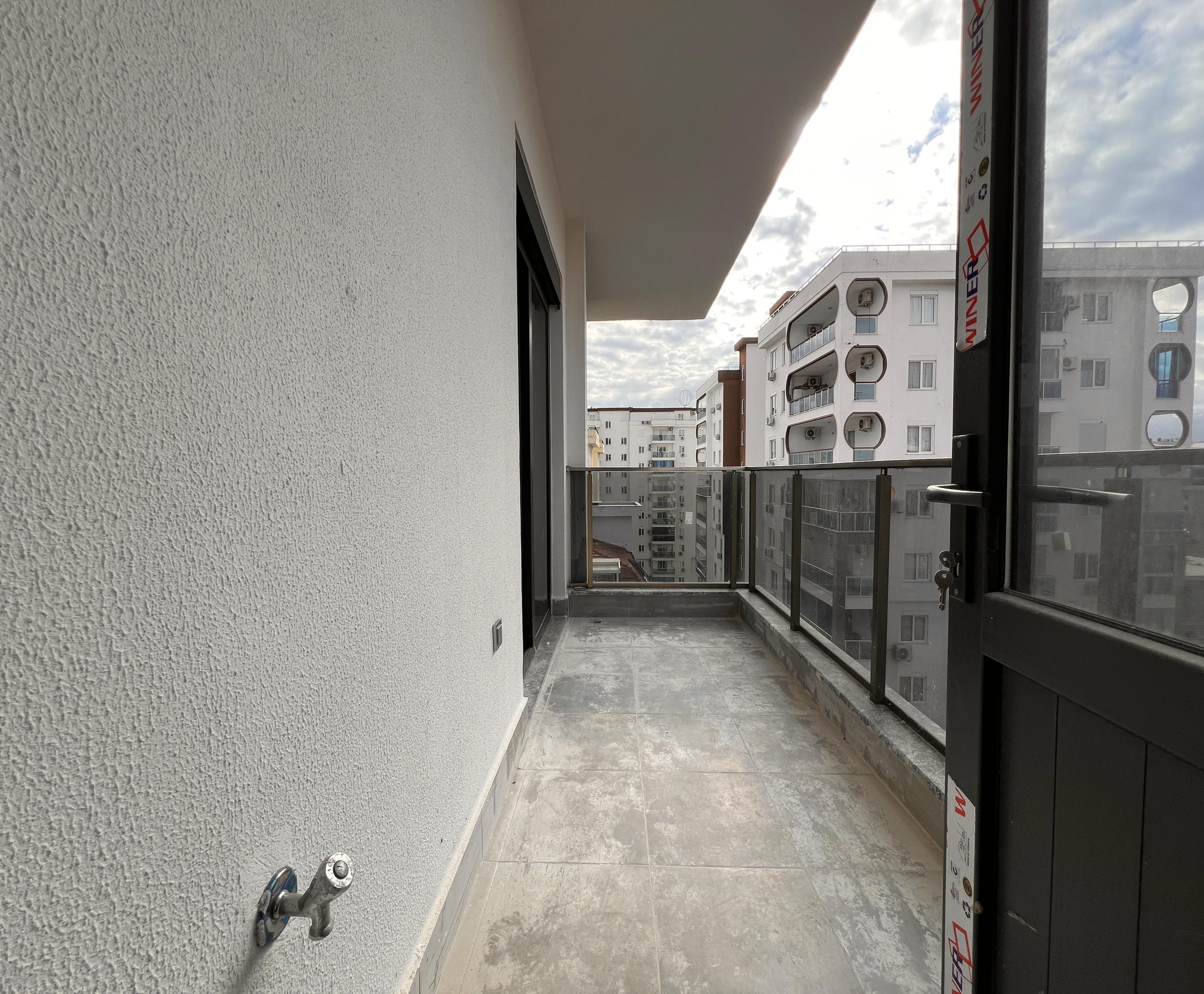 Квартира 1+1 57 м² с видом на море в Махмутларе - современный жилой комплекс