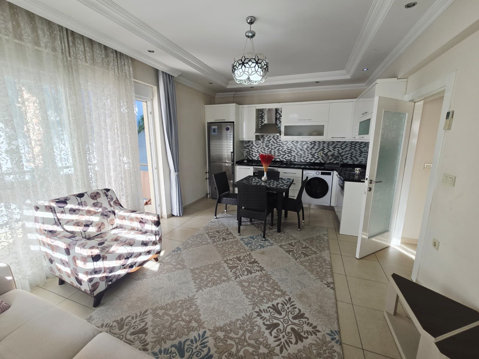 Квартира 1+1 под ВНЖ в центре Алании - 350 м до моря, напрямую от собственника