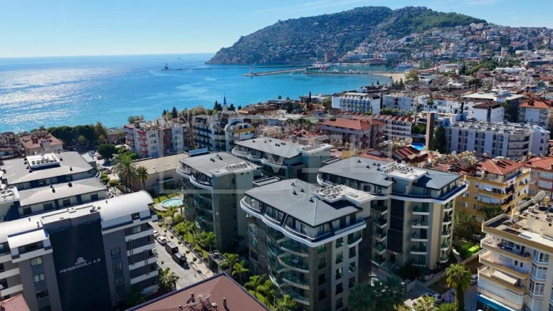 A turnkey two-bedroom apartment in the center of Alanya - suitable for short-term rental.