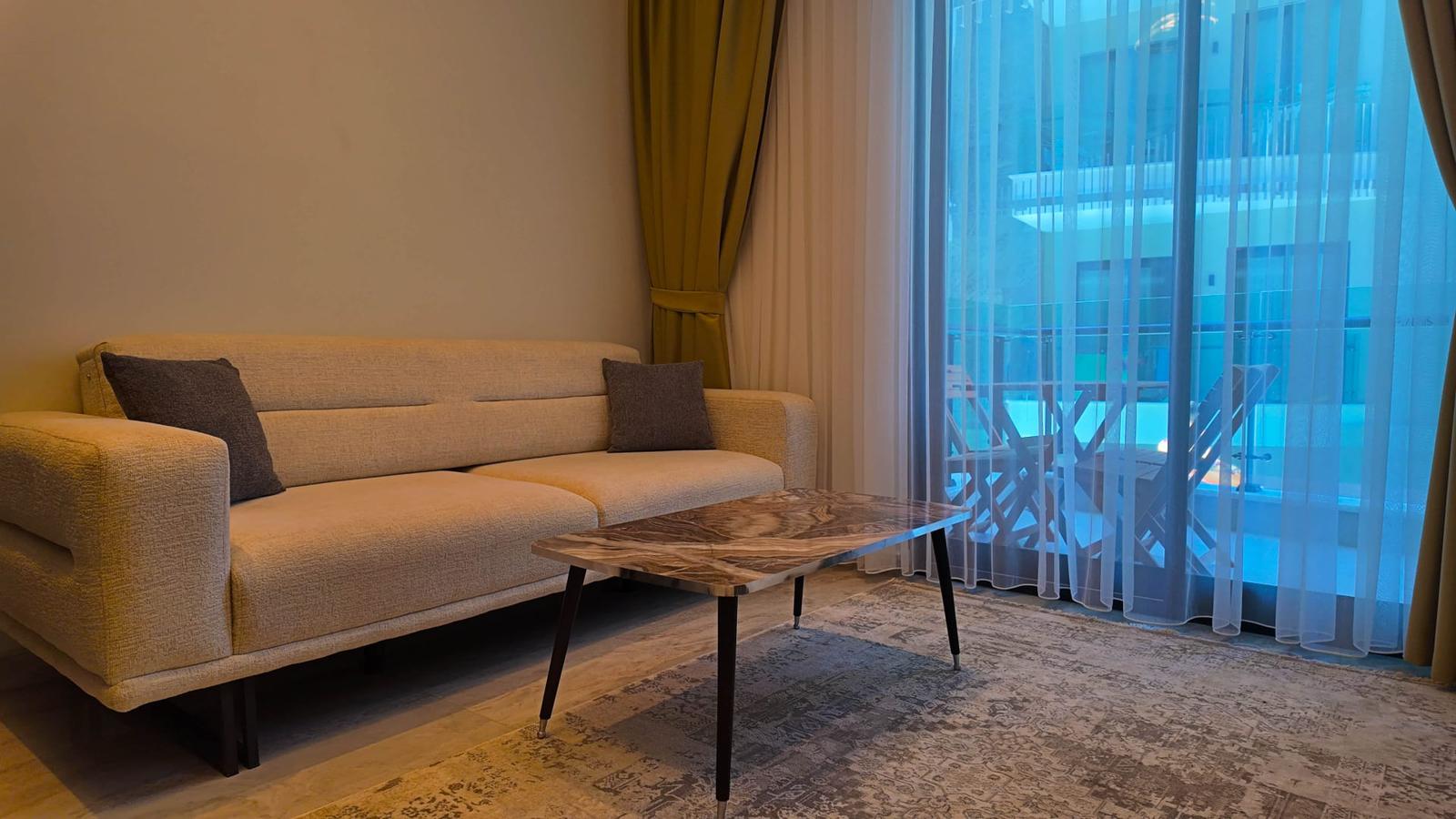 A turnkey two-bedroom apartment in the center of Alanya - suitable for short-term rental.