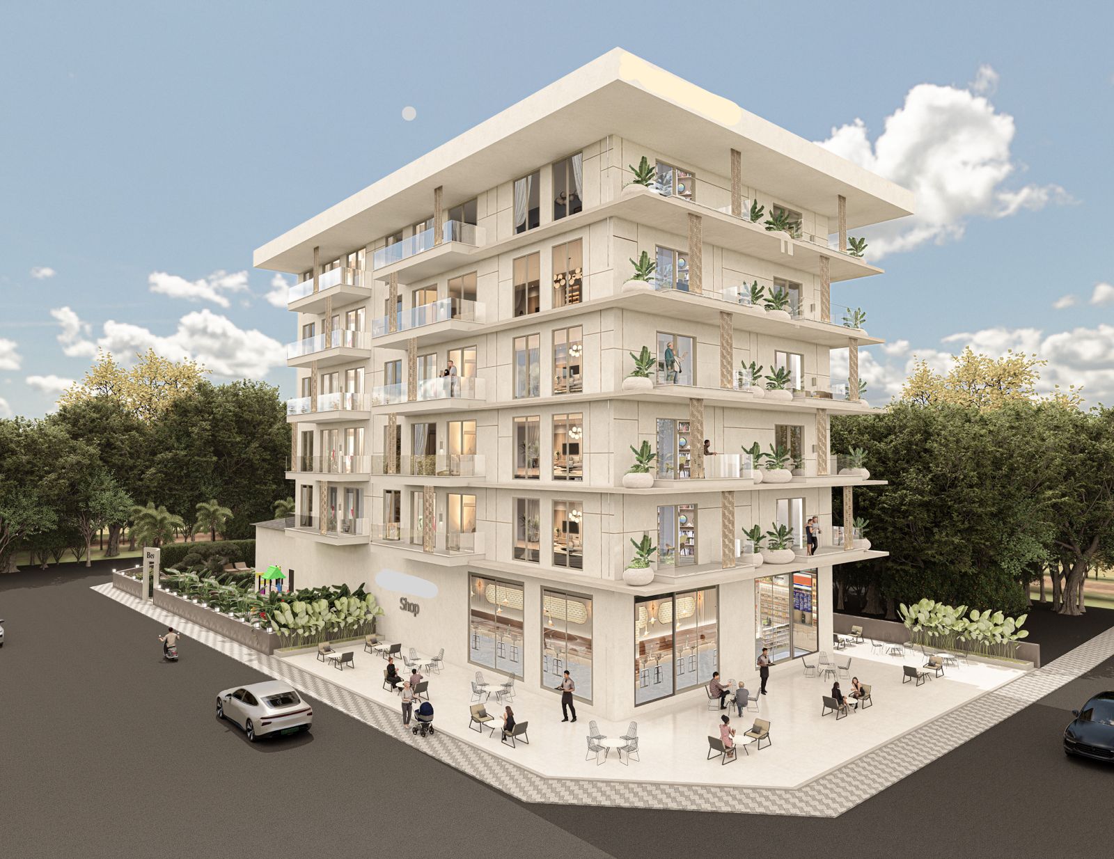 New project from the developer in the center of Alanya, Cleopatra area - 175 meters