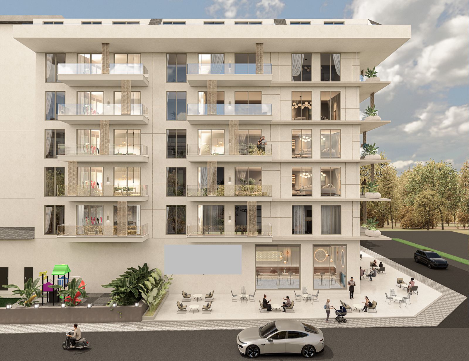 New project from the developer in the center of Alanya, Cleopatra area - 175 meters
