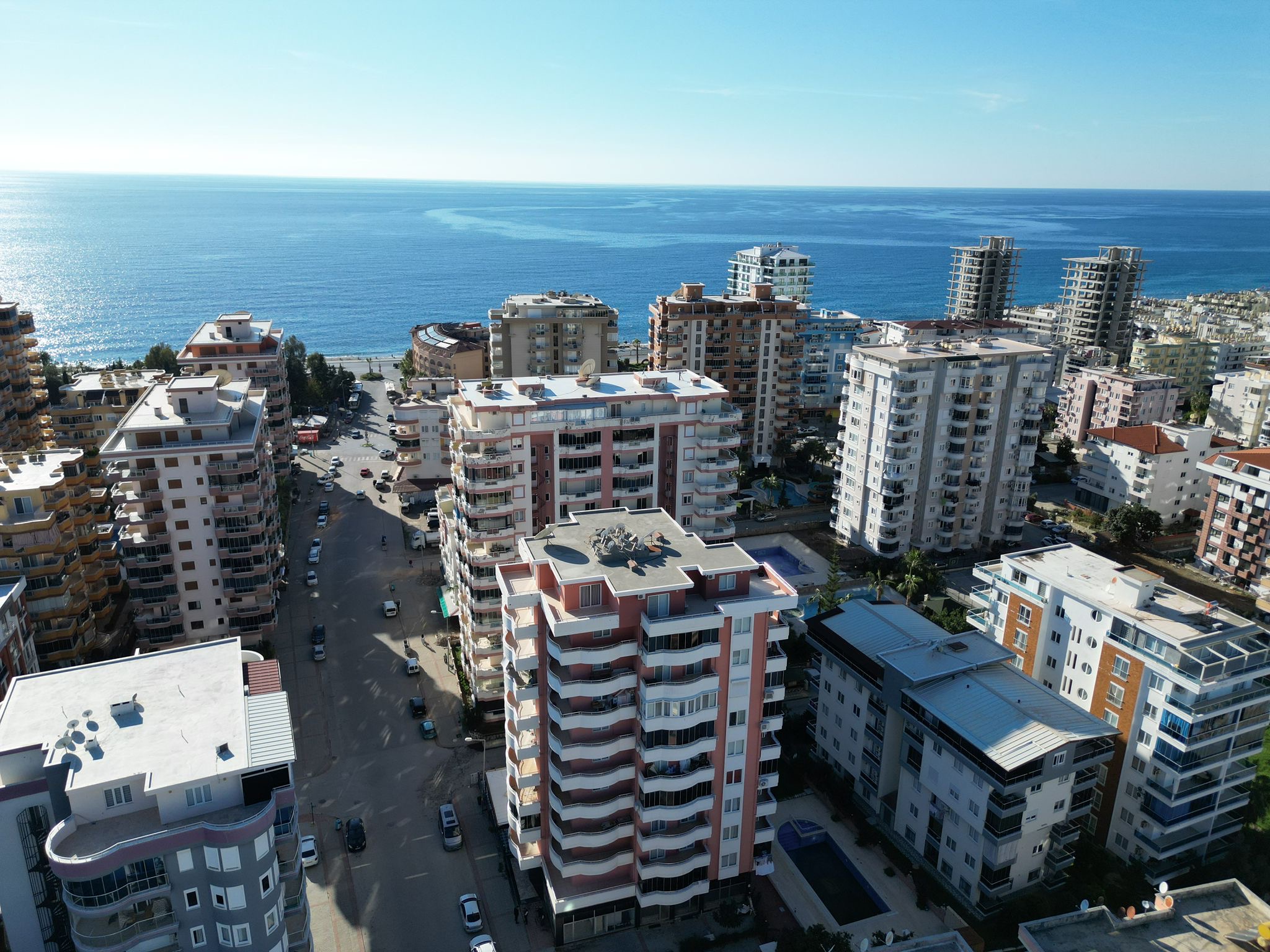 Квартира 2+1 в Алании, район Махмутлар - с мебелью и видом на море