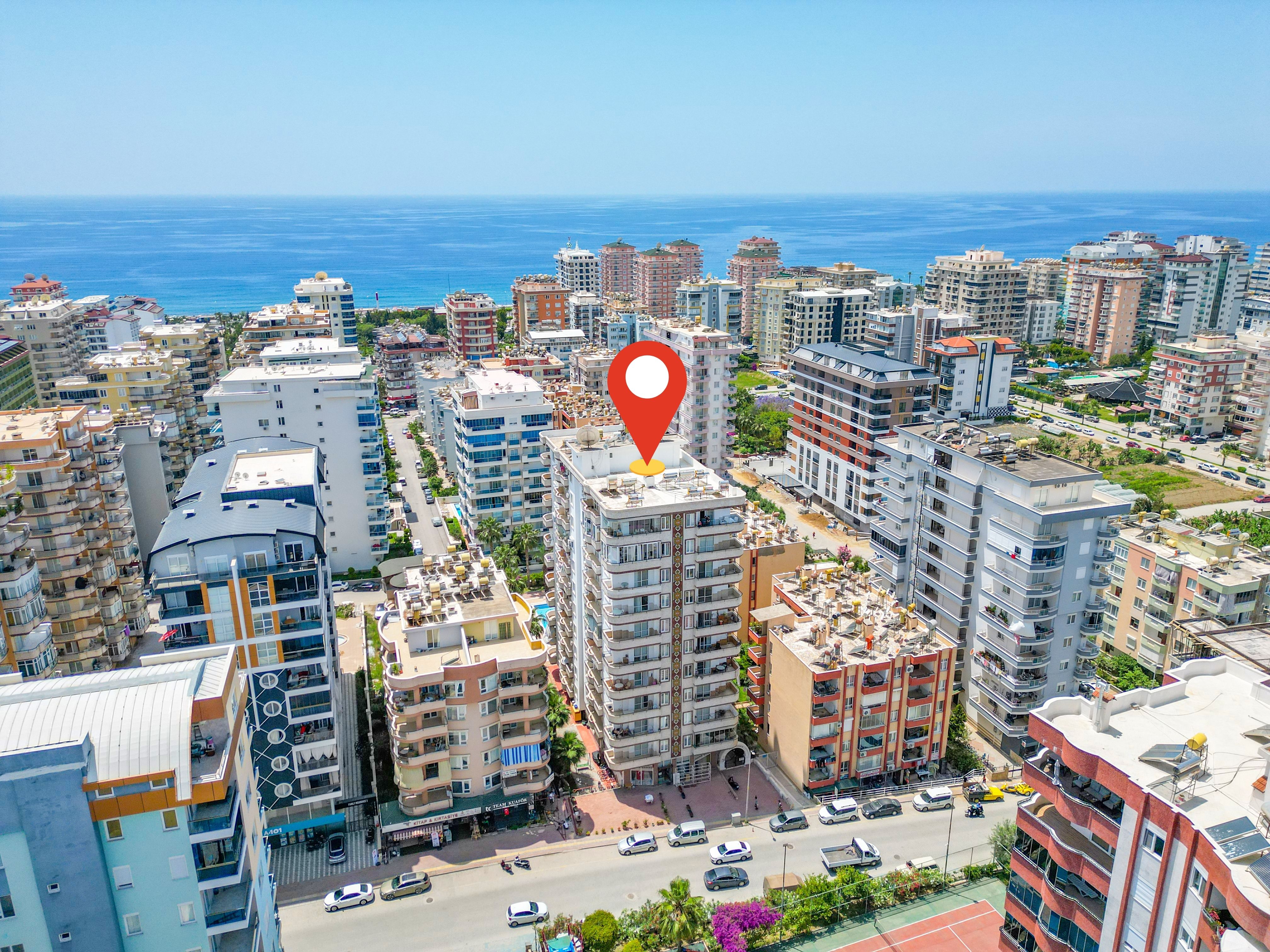 Квартира 3+1 в Махмутларе рядом с морем - улица Ататюрка