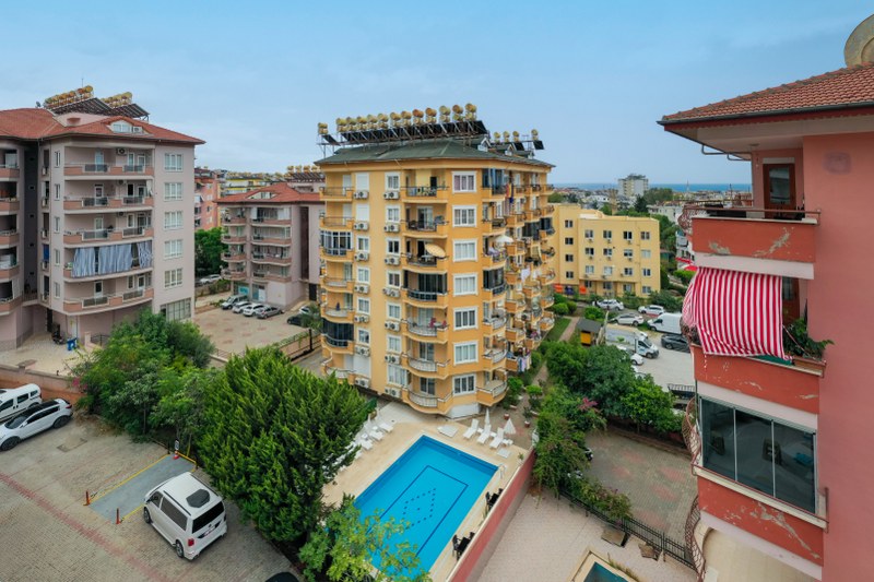 Квартира 2+1 100 м² в центре Алании – с новой мебелью, 800 м до пляжа Клеопатра