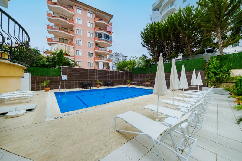 Квартира 2+1 100 м² в центре Алании – с новой мебелью, 800 м до пляжа Клеопатра