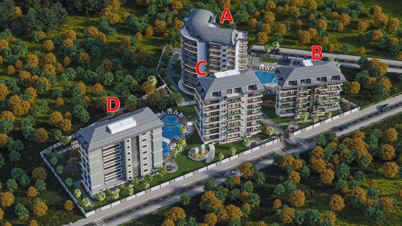 Срочная продажа! Двухкомнатная квартира в комплексе комфорт-класса в Алании, район Авсаллар