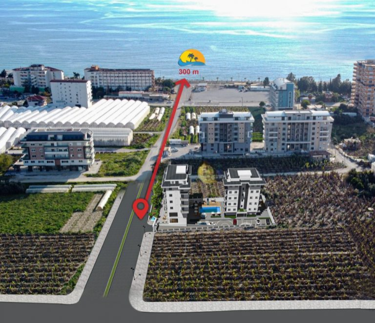 Квартира 1+1 под ключ в Каргыджаке - в 300 м от моря, предложение от собственника