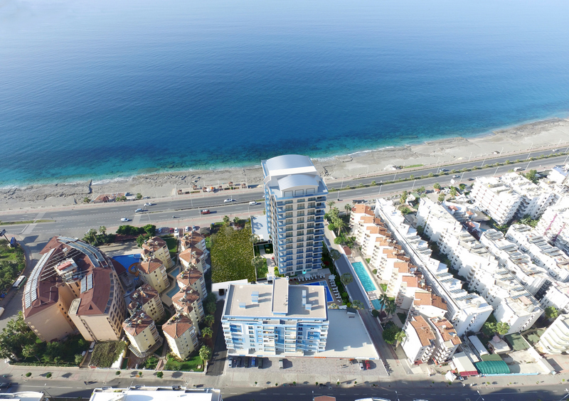 A 2-bedroom apartment on the first line in Mahmutlar – sea view, heated floors, from the owner