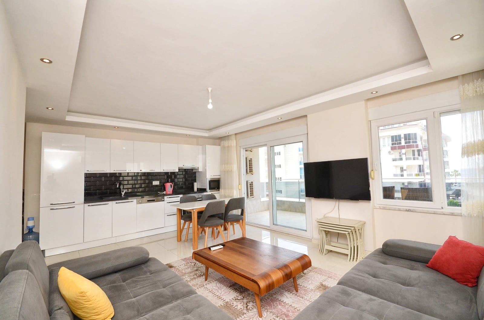 2+1 apartment in Alanya, Kestel district – furnished and with sea views