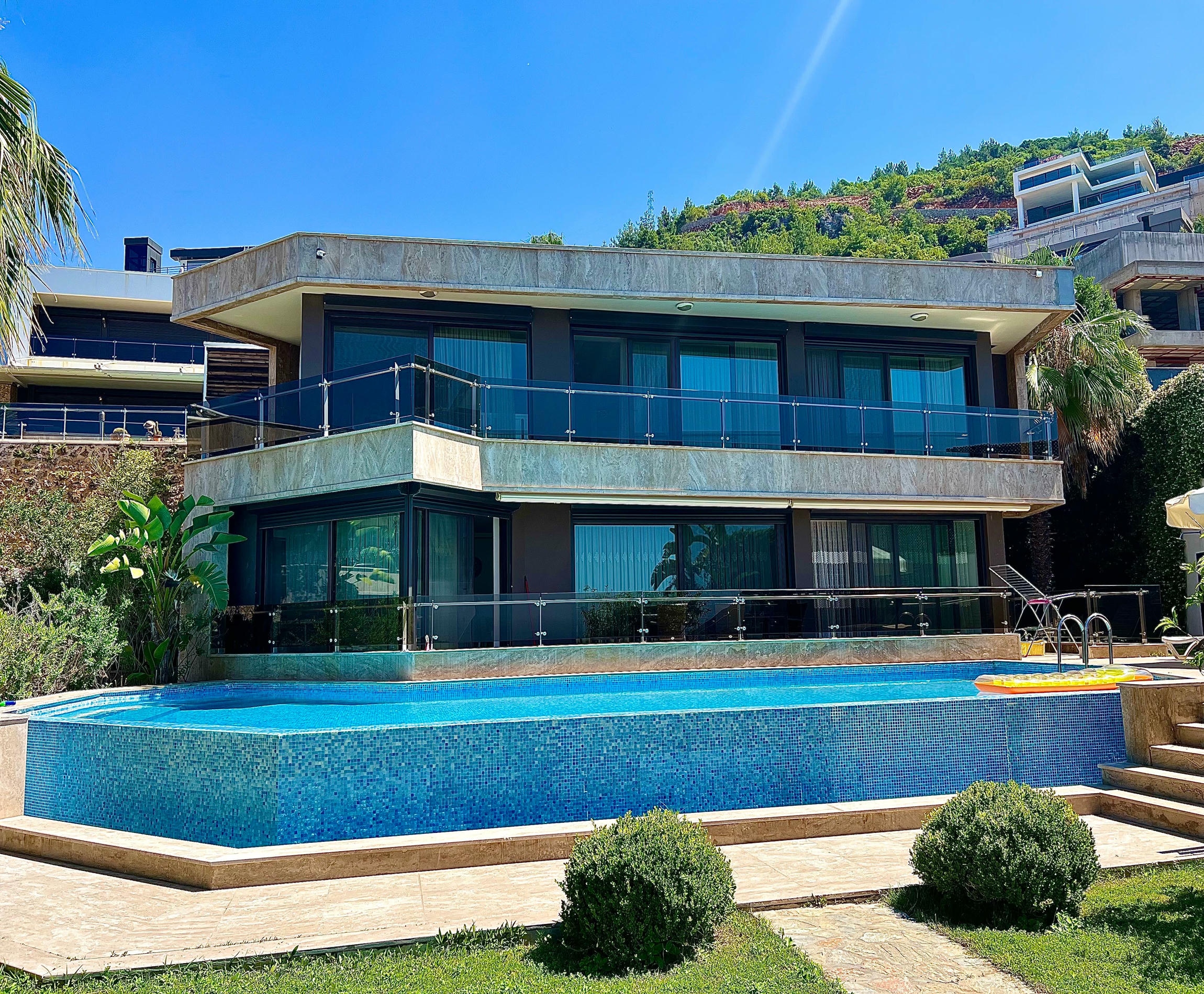 Luxury 4+1 villa in Alanya, Bektas mountain district - furnished, swimming pool, panoramic view