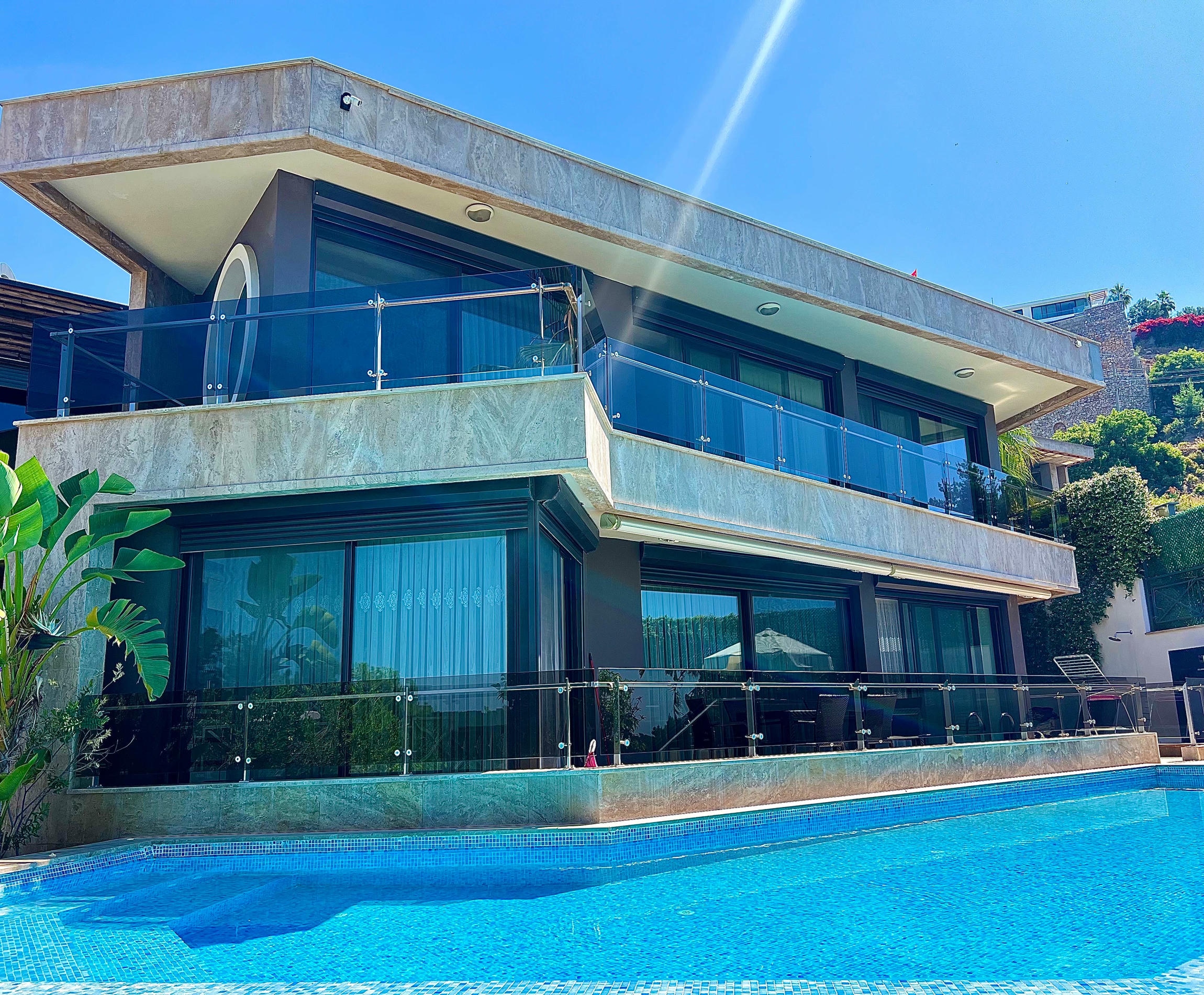 Luxury 4+1 villa in Alanya, Bektas mountain district - furnished, swimming pool, panoramic view