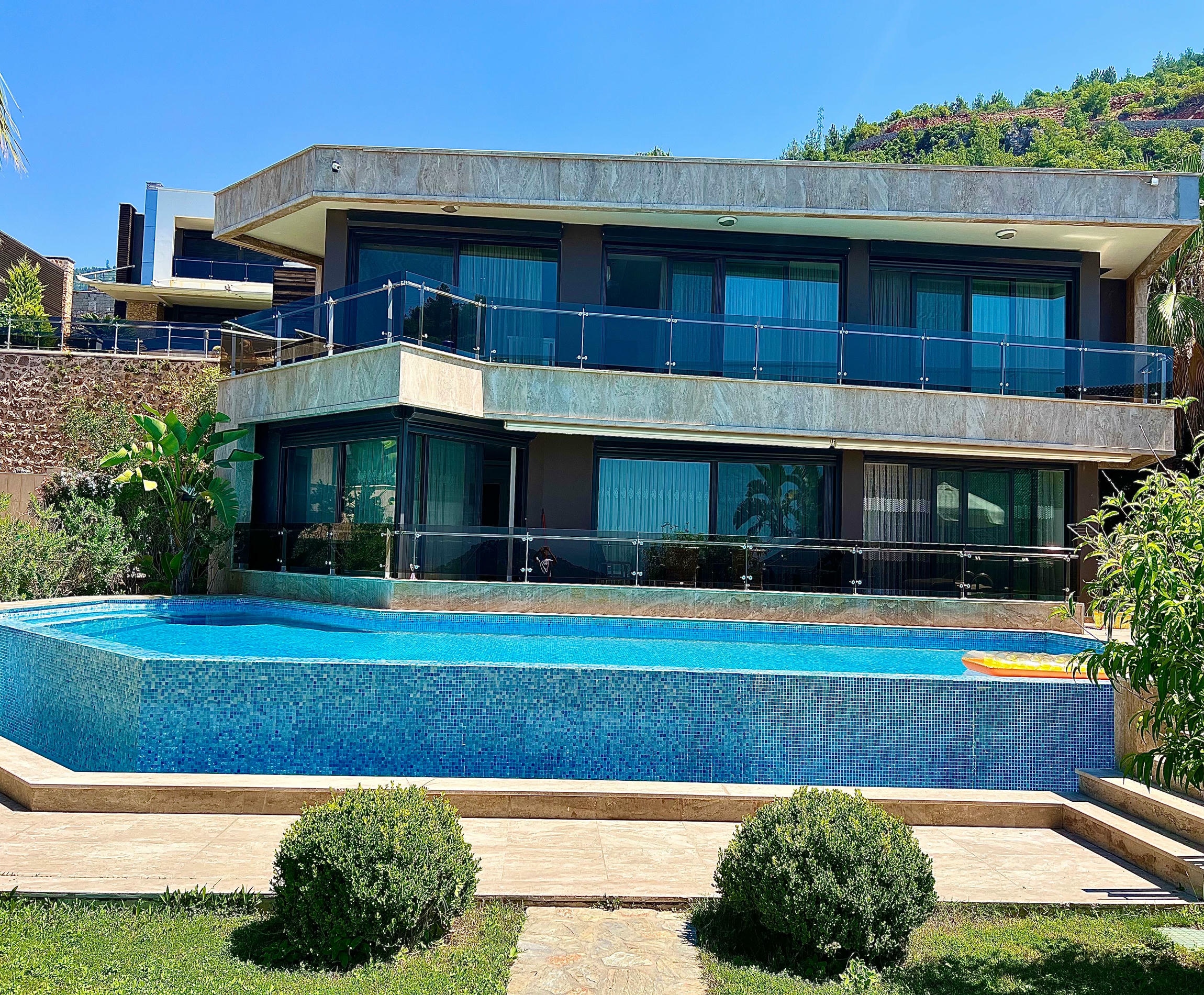 Luxury 4+1 villa in Alanya, Bektas mountain district - furnished, swimming pool, panoramic view