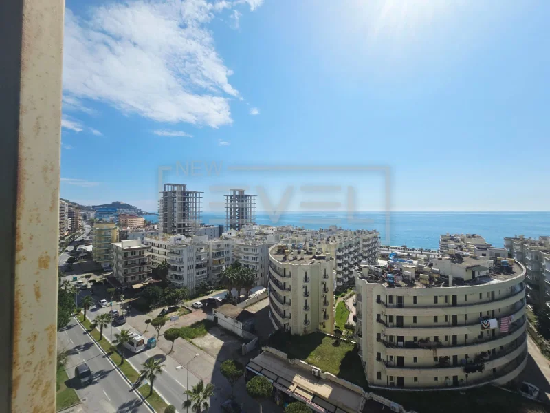 A furnished two-level 3+1 apartment in Mahmutlar – two glazed balconies and a panoramic sea view