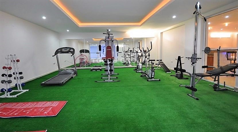 Koşu bandı ve ağırlık aletleri bulunan spor salonu Kestel’de daire sakinleri için