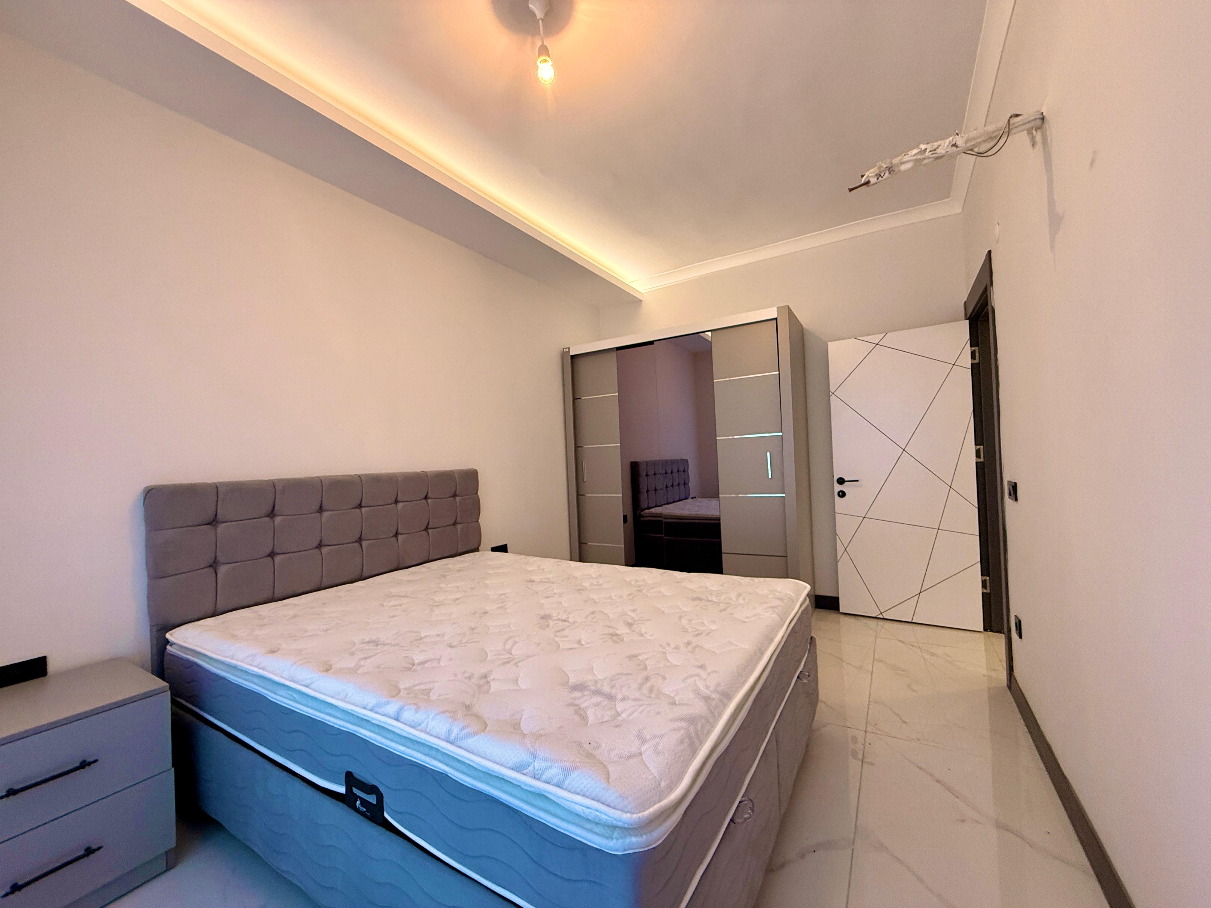 Квартира 1+1 в районе Оба, Алания - частично меблирована