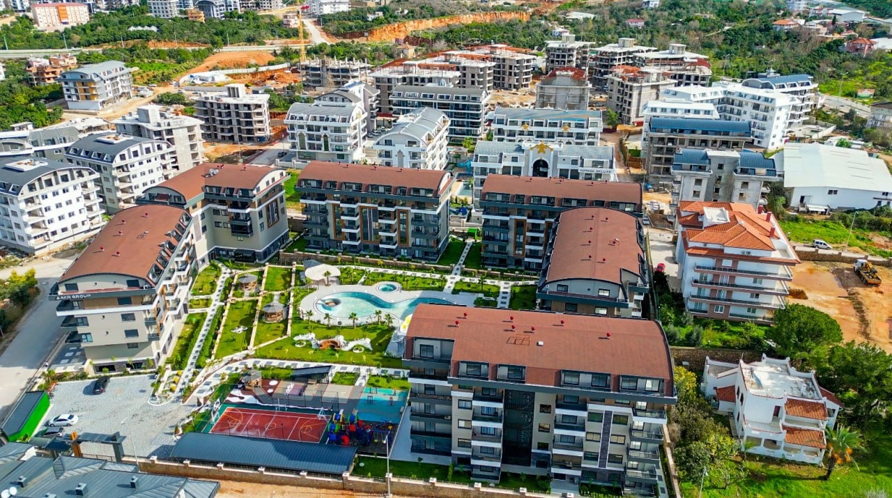 Квартира 1+1 в районе Оба с чистовой отделкой