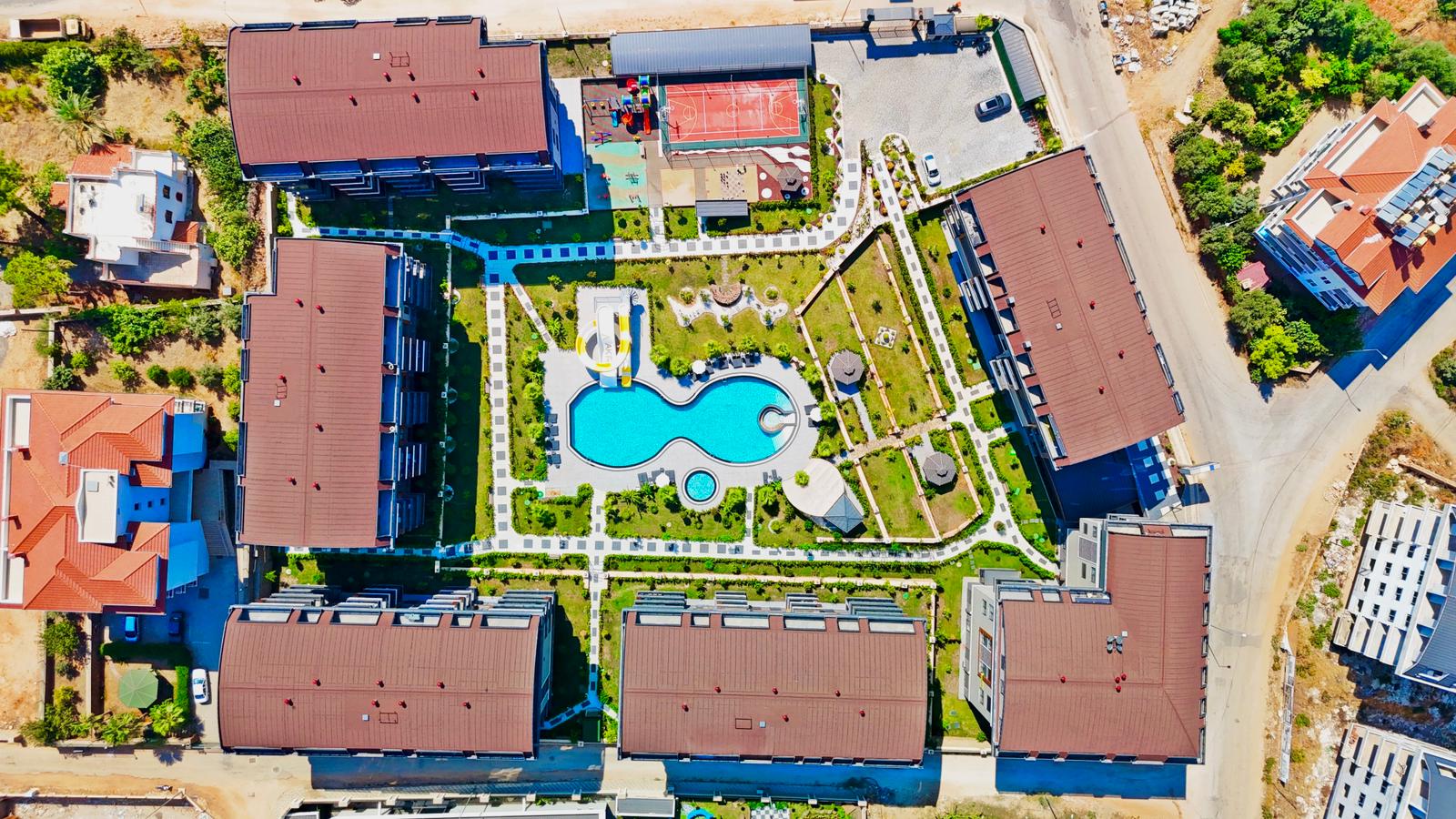 Квартира 1+1 в районе Оба с чистовой отделкой