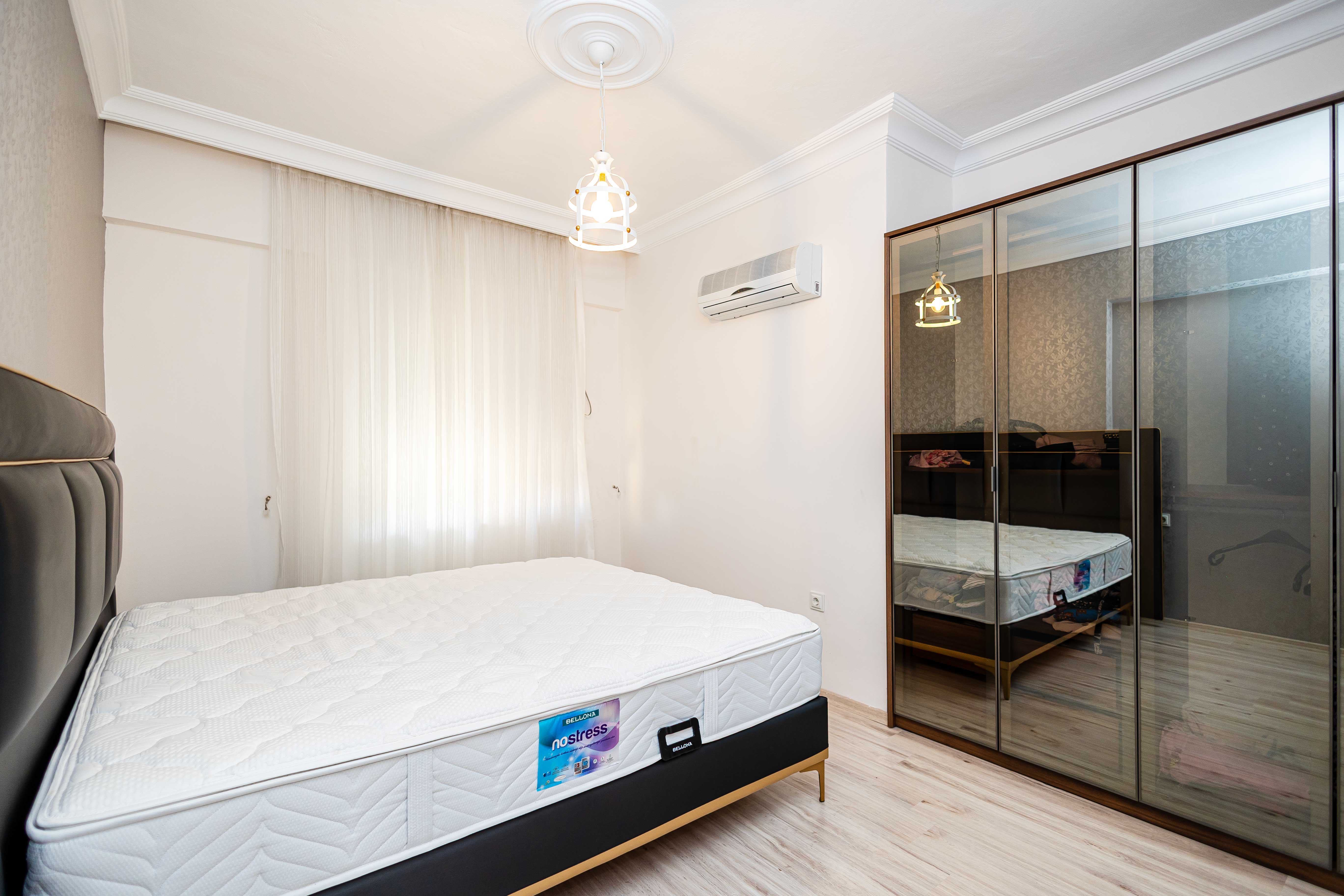 Квартира 3+1 с мебелью и отдельной кухней в районе Оба - 450 м до моря