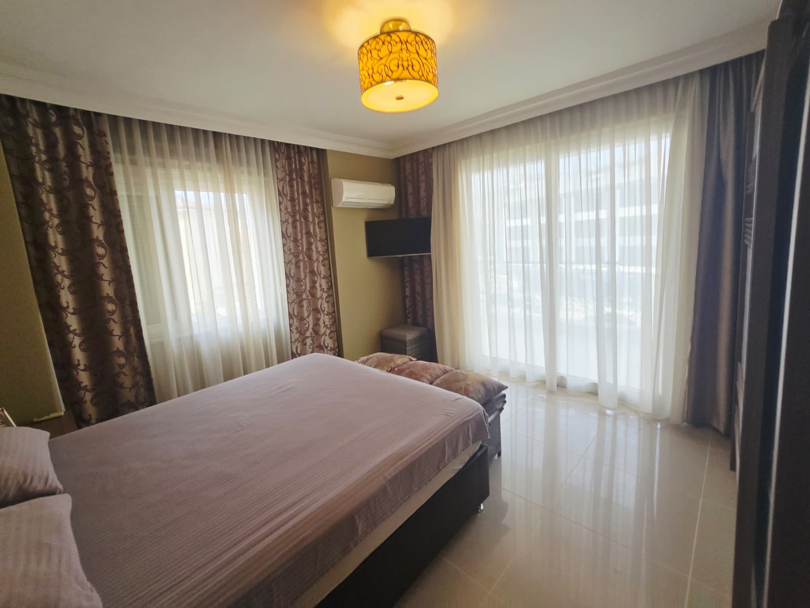 2+1 apartment with a residence permit in the Oba district - furnished, mountain views, comfortable residence
